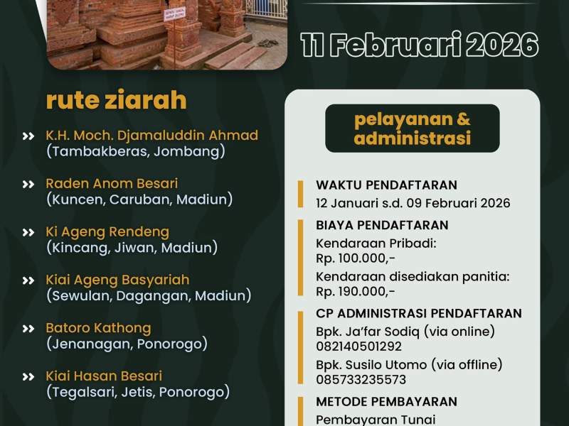 ZIAROH Napak Tilas Auliya' 2026