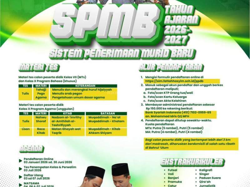 SPMB MTs - MA FATTAH HASYIM